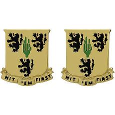 181st Field Artillery Regiment Unit Crest (Hit 'Em First)